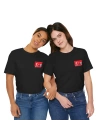 Unisex EURO 2024 Türkiye Cep Boy Baskılı Siyah Basic Tshirt