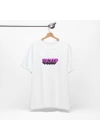 Unisex F**kup Yazı Baskılı Beyaz Basic Tshirt