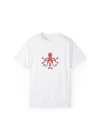 Unisex Gamer Octopus Baskılı Beyaz Basic Tshirt