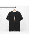 Unisex I Scream Baskılı Siyah Basic Tshirt