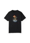 Unisex Kaiju Vacation Baskılı Siyah Basic Tshirt