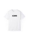 Unisex Karma Yazı Baskılı Beyaz Basic Tshirt