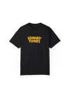 Unisex Looney Tunus Baskılı Siyah Basic Tshirt