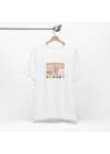 Unisex Masaüstü Dosya Baskılı Beyaz Basic Tshirt