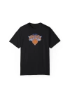 Unisex New York Knicks Baskılı Siyah Basic Tshirt