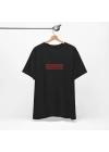 Unisex Rapgod Baskılı Siyah Basic Tshirt