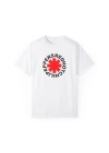 Unisex Red Hot Chilli Peppers Baskılı Beyaz Basic Tshirt