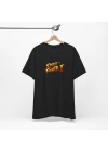 Unisex Street Fighter Baskılı Siyah Basic Tshirt