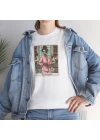 Unisex The Empres Tarot Kart Baskılı Beyaz Basic Tshirt