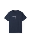 Unisex Tokyo Japonya Şehir Baskılı Lacivert Basic Tshirt