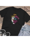 Unisex Trump Joker Baskılı Siyah Basic Tshirt