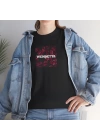 Unisex Wendetta Roses Baskılı Siyah Basic Tshirt