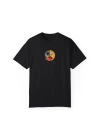 Unisex Yanan Surat Zombi Emoji Baskılı Siyah Basic Tshirt