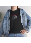 Unisex Zaman Yok Tasarım Baskılı Siyah Basic Tshirt