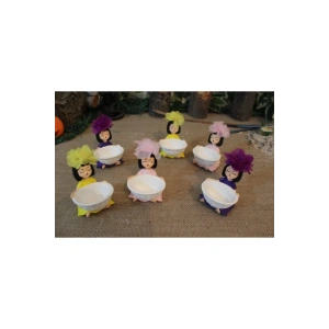 6 Adet Lokumcu Kız Kahve Yanı Sunum Lokumluk