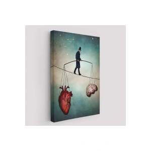 Akıl ve Kalp Arasındaki Balans Duvar Tablosu-6363