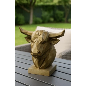 Boğa Büstü Heykel Dekoratif