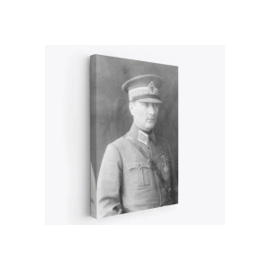 Atatürk Portre Tablosu Mustafa Kemal Atatürk Dikdörtgen Dekoratif Kanvas Tablo-CV-75