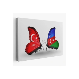 Azerbaycan Türkiye Dekoratif Kanvas Tablo-6501