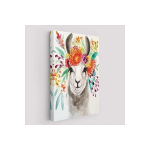 Bahar Laması Suluboya Görünümlü Duvar Tablosu-6348