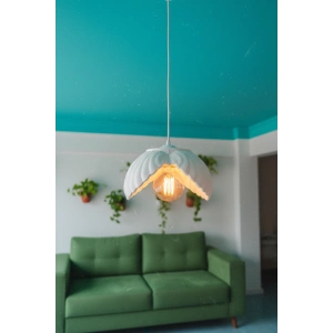 Beyaz Tekli Lotus Avize 24 x 24