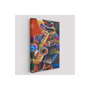 Cazz Sanatçısı Dekoratif Duvar Tablosu-6493