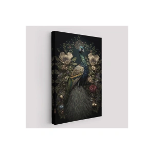 Çiçekler İçindeki Tavuz Kuşu Tablosu-6491