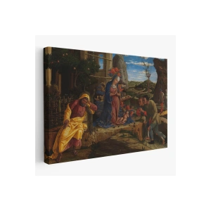 Çobanların Hayranlığı Tablosu - Andrea Mantegna The Adoration of the Shepherds-6590