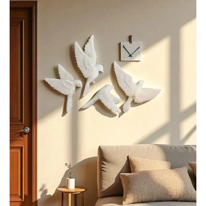 4lü Dekoratif Duvar Kuş Seti