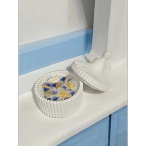 Dekoratif Okyanus Temalı Fresh Kokulu Mum