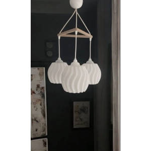 Dekoratif Rustik Avize 3lü