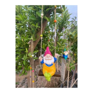 Dekoratif Sallanan Cücecikler Bahçe Balkon Süsü (9x13cm)