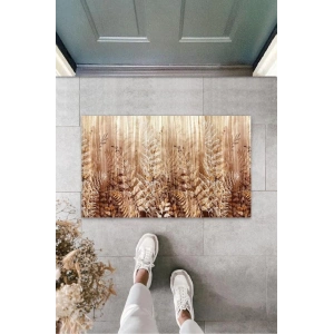 Dijital Baskı Kahverengi Kuru Yaprak Paspas K-3133