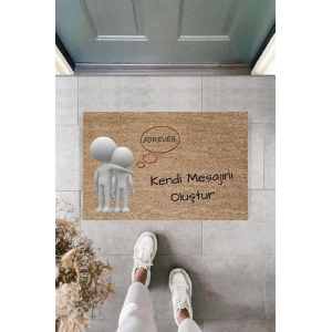 Dijital Baskı Kişiye Özel İç Kapı Dekorasyon Paspas  PS11253