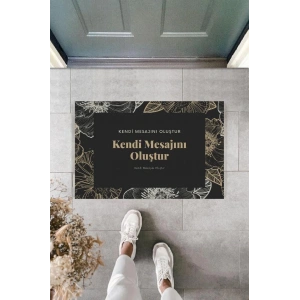 Dijital Baskı Kişiye Özel İç Kapı Dekorasyon Paspas  PS11256