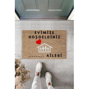 Dijital Baskı Kişiye Özel İç Kapı Dekorasyon Paspas PS11304