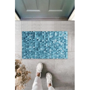 Dijital Baskı Mavi Dijital Kapı Paspası K-3207