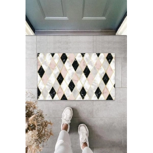 Dijital Baskı Pembe Baklava Dilimi Kapı Paspası