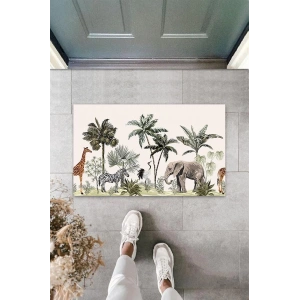 Dijital Baskı Pudra Safari Paspas K-3096