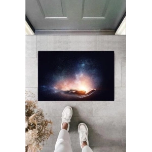 Dijital Galaxy El Lacivert Kapı Paspası Dış Mekan Paspas K-2113