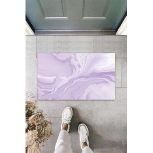 Dijital Modern Dalgalı Gri Kapı Paspası Dış Mekan Paspas K-3120