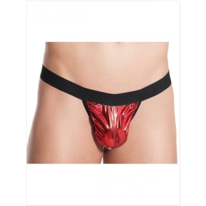 Dropcek Fantezi Kırmızı Lame Seksi Erkek String - Tanga TG274590