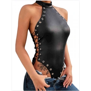 Dropcek Fantezi Yanları Kuş Gözlü Yandan Bağlamalı Seksi Babydol TG275426