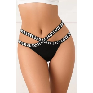 Fantezi İç Çamaşırı Külot Esnek Serisi Siyah