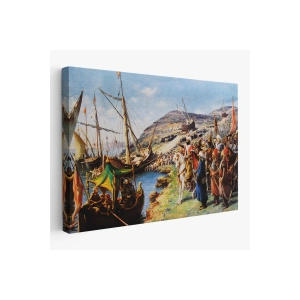 Fatih Sultan Mehmetin İstanbul Kuşatması, Gemileri Karadan Yürütme Tablosu-6616