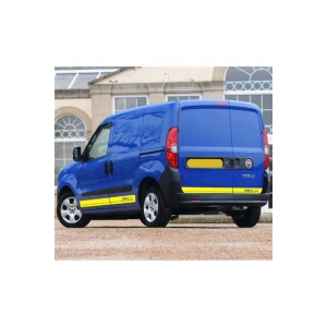 Fiat Doblo Ön Yan Kapı ve Arka Kapı Şerit Sticker Etiket