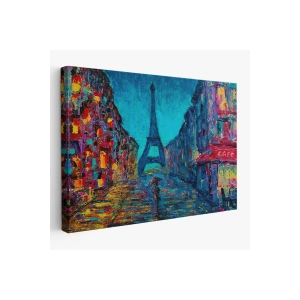 Fransa Paris Sokakları Duvar Tablosu-1219
