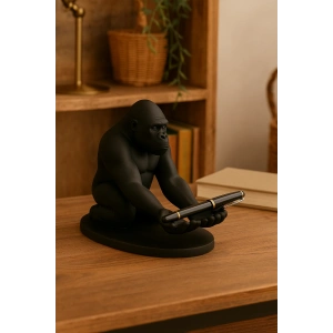 Goril Figür Telefon Kalem Tutucu 13 x 13 cm