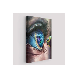 Gözdeki Kuş Sürreal Duvar Tablosu-6351