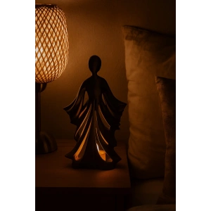 Güçlü Kadın Figürü Dekoratif Mumluk